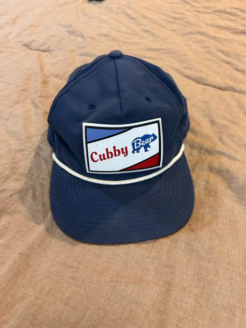 Cubby Bear Navy Rope-Trim Baseball Cap Chicago Cubs